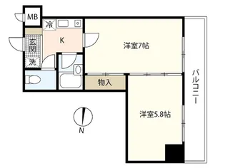 第12友建ビル【2階】の間取り