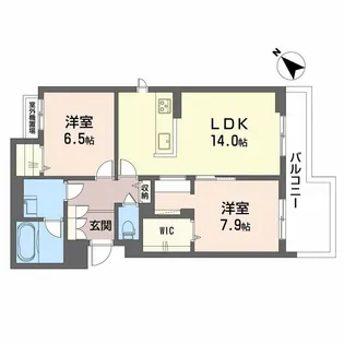 グリーンセント矢賀【3階】の間取り