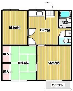 サニーコーポ【2階】の間取り