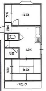 エクセル太子橋I【1階】の間取り