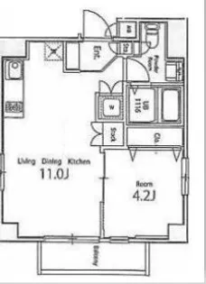 東京都台東区元浅草3【マンション】の間取り