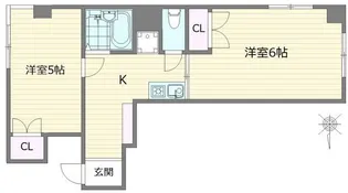 グリーンヒル中井【1階】の間取り