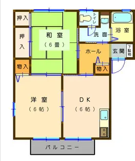 メゾン太陽A【2階】の間取り