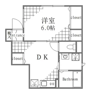 東京都墨田区押上3【アパート】の間取り