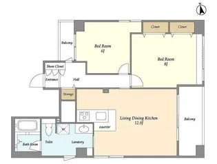 クリストファーヒルズ【9階】の間取り