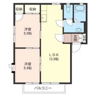 グリーンサニーホームズF【2階】の間取り