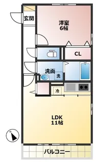 オークヒルズII【2階】の間取り