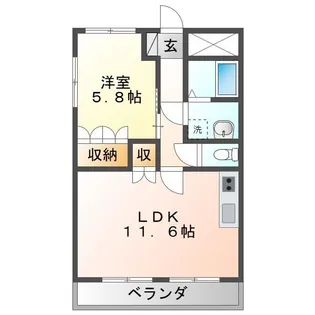 RAINBOW BOSS【3階】の間取り