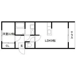 アスコット植松【1階】の間取り