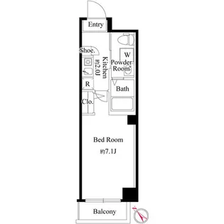 アーバンスクエア大山【3階】の間取り