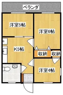 オーシャンパレス首里【4階】の間取り