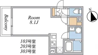 ウィンドテラス四つ木【3階】の間取り