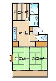 第二清水ハイツ【3階】の間取り