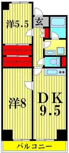 グランコスモU【5階】の間取り