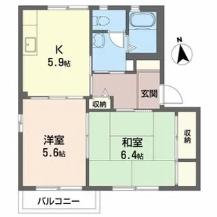 カトル・セゾン【2階】の間取り