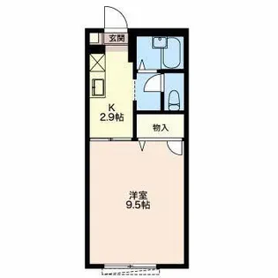 パルティール【1階】の間取り