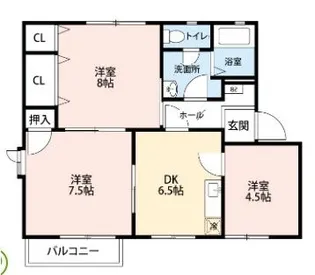 belle vue(ベルヴィ)大塚 B【1階】の間取り