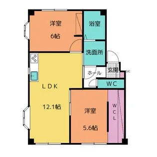 チュイル黒沢【1階】の間取り