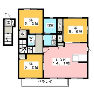 ルミナス和合【2階】の間取り