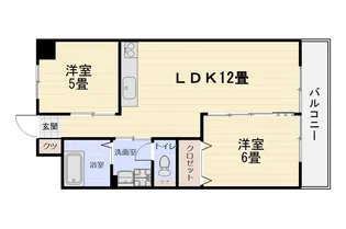 アメニティきしゃば【6階】の間取り