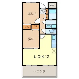 リッシェル【6階】の間取り