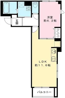 ビューノ品川【2階】の間取り