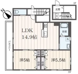 テラス高井戸西【1階】の間取り
