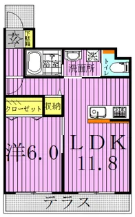 サンフォリアA【1階】の間取り