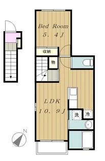ルミエールモンドB【2階】の間取り