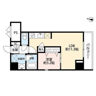 パークソレイユ弐番館【2階】の間取り