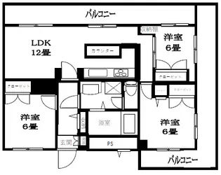 グレイスイセハラ【5階】の間取り