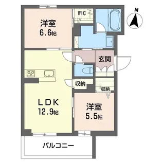 ルピア【1階】の間取り