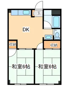 サンハイツ石川【2階】の間取り