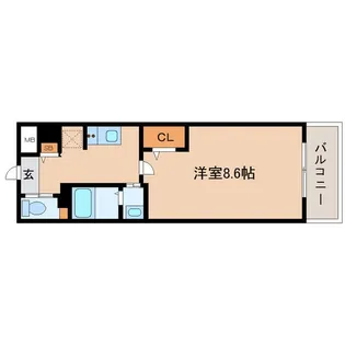 アスコット宮城野【2階】の間取り