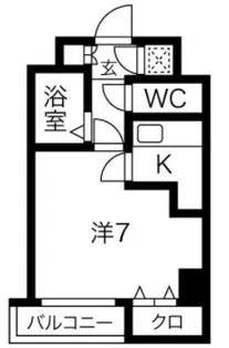 ドゥムール新町【7階】の間取り