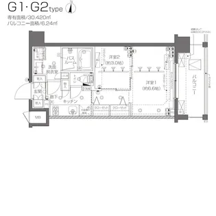 ZOOM新宿西落合【2階】の間取り