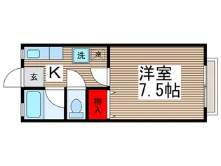 ジュネス行徳【1階】の間取り