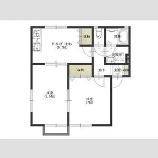 ペットソラーレ【1階】の間取り