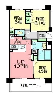パークアクシス大船【4階】の間取り