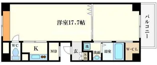 テラスレジデンス四ツ橋【9階】の間取り