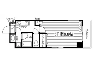 The MODERN 奉還町【9階】の間取り