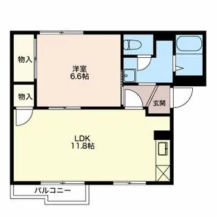 コーポ後藤A【1階】の間取り