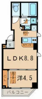 ラヴァンス【4階】の間取り