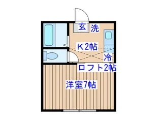 リ-ベンス柏木【2階】の間取り