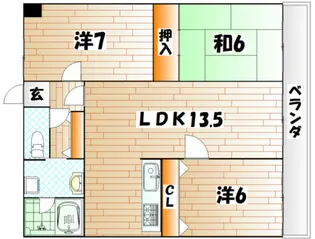 パストラール【7階】の間取り