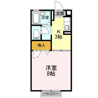 岩広ハイツ【1階】の間取り