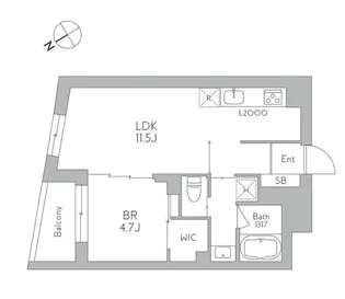 J.リヴェール武蔵小山West【4階】の間取り