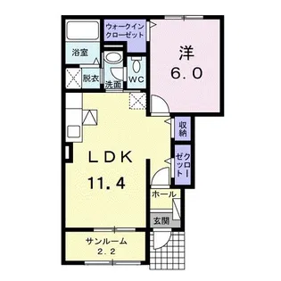 グレーシア【1階】の間取り
