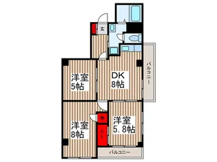 JUN朝霞台コート【5階】の間取り