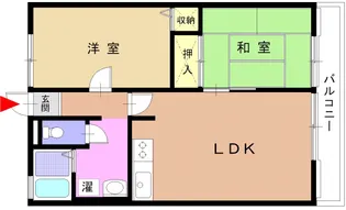 ホワイトパレス城北【2階】の間取り